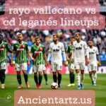 rayo vallecano vs cd leganés lineups