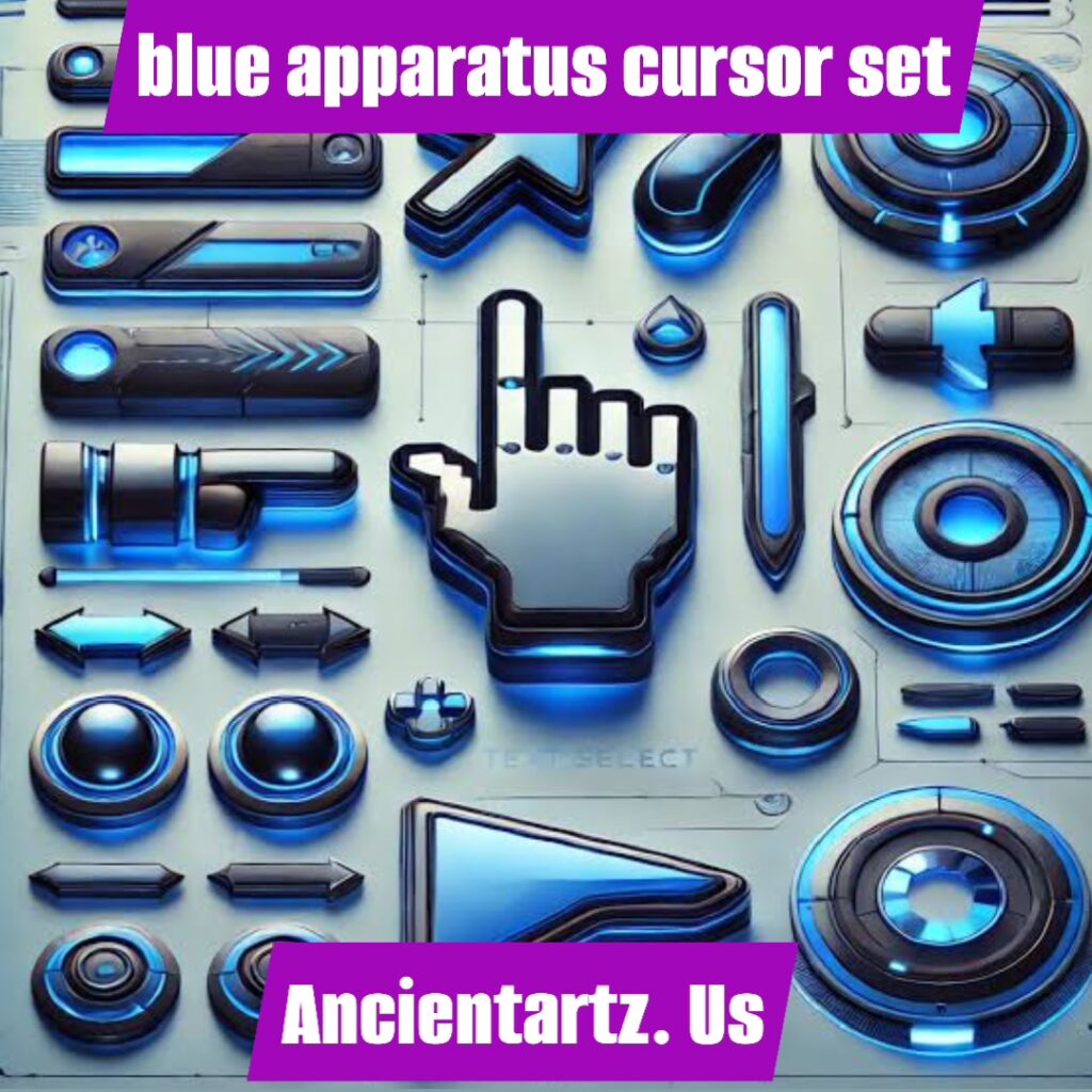 blue apparatus cursor set