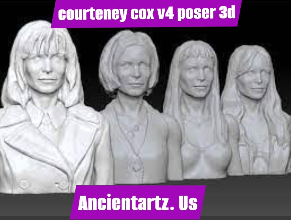 courteney cox v4 poser 3d