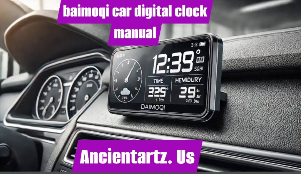 baimoqi car digital clock manual