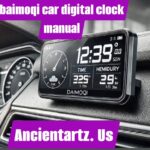 baimoqi car digital clock manual