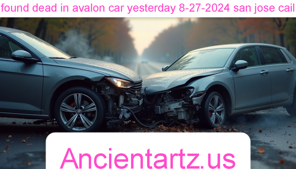 found dead in avalon car yesterday 8-27-2024 san jose cail
